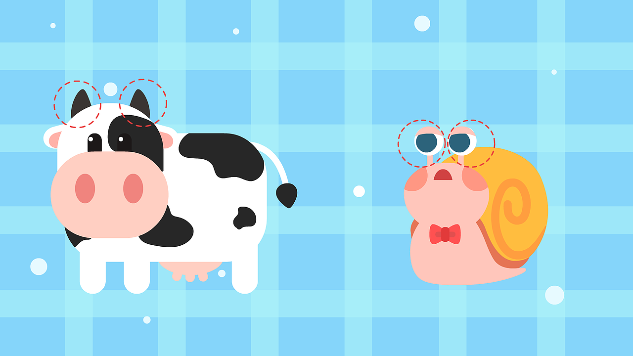 几何风儿童插画.方豆豆语文