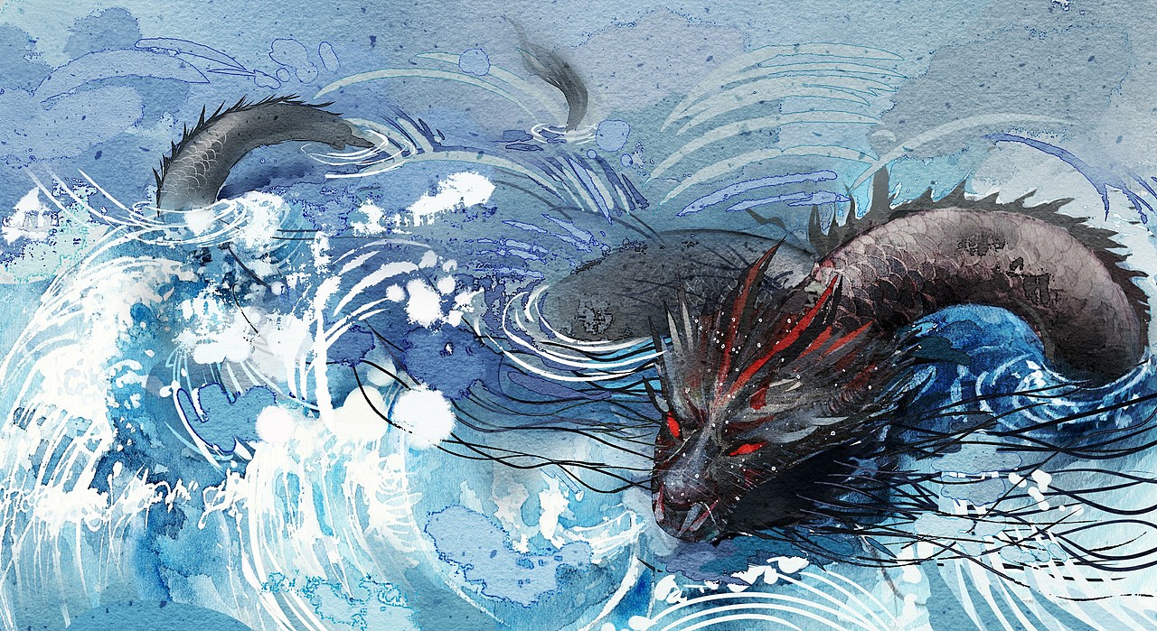 绘本山海经之精卫填海完整版