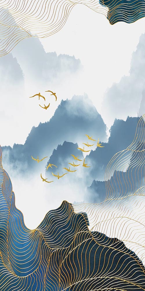 2022小清新香格里拉定制（图ZMjkwNzI5Mzcy） - 商业插画 - 站酷设计师窗帘图库原创素材 - 站酷ZCOOL