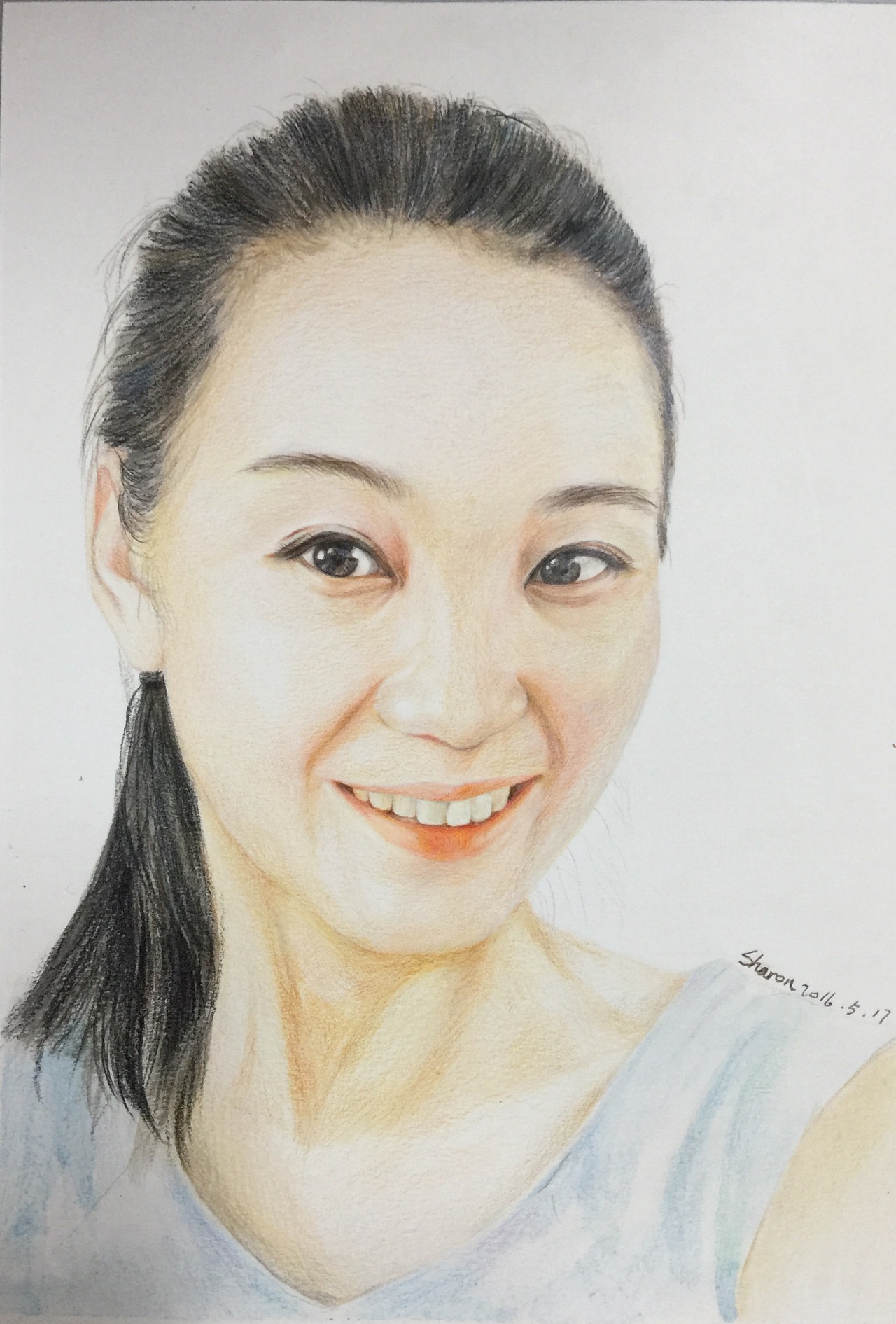 人像彩铅笔画像