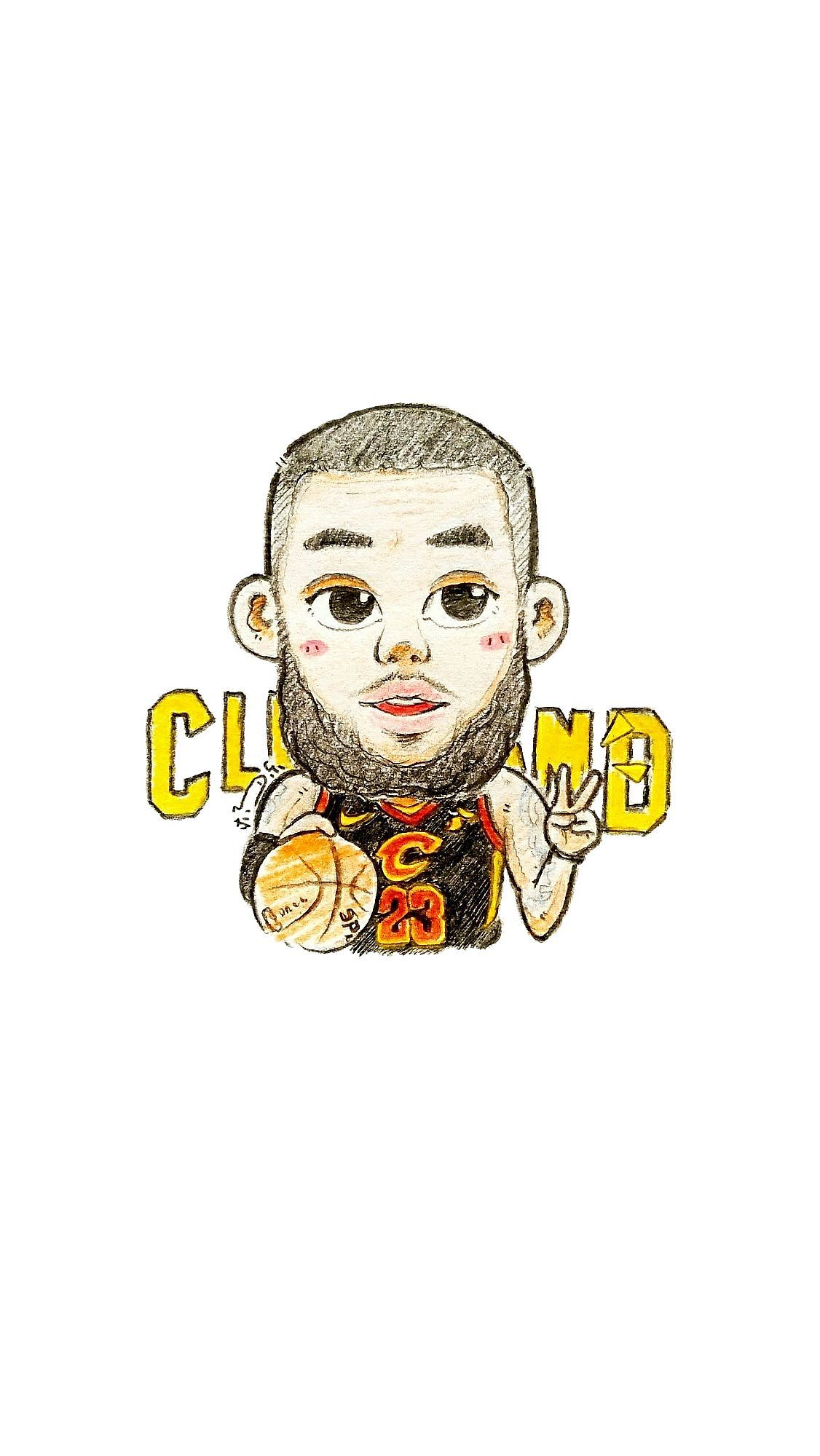 NBA漫画肖像系列·骑士 詹姆斯