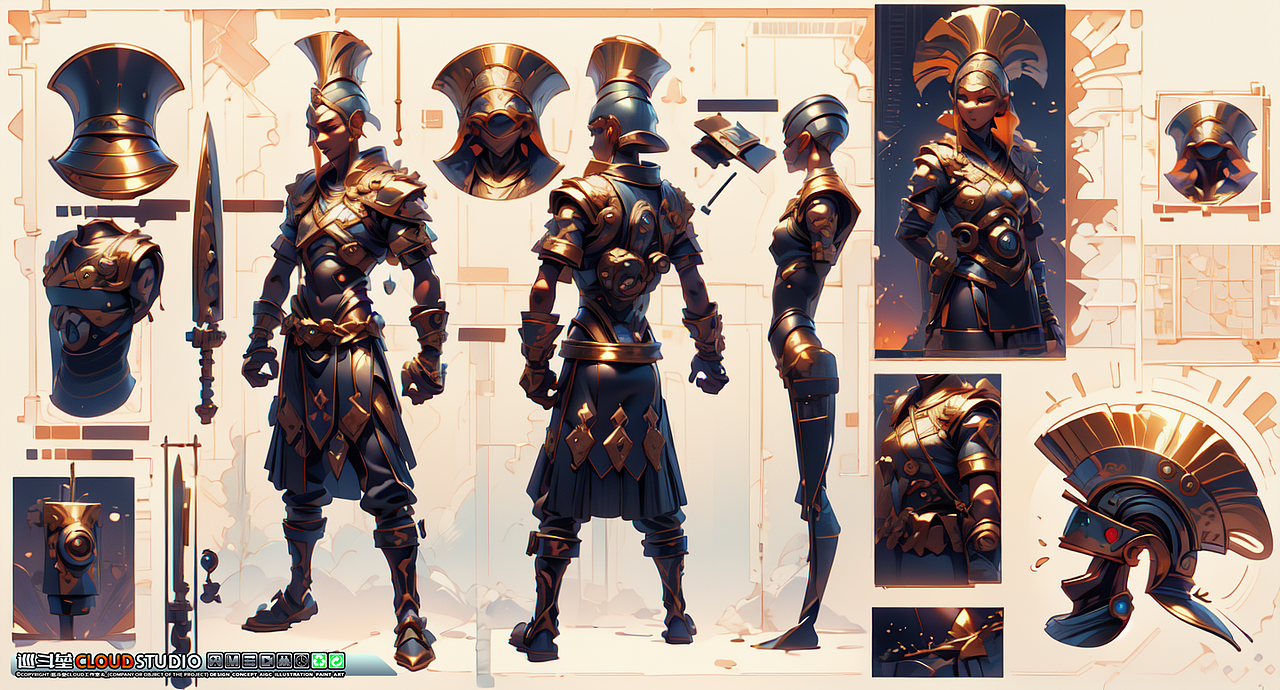 AI原画二次元古典动画风格