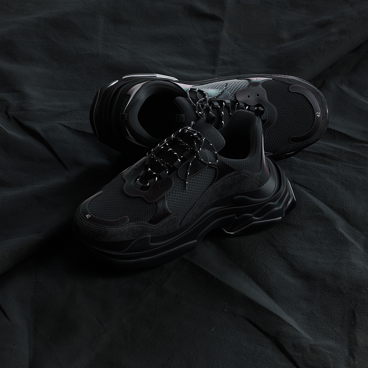 balenciaga鞋子三维表现