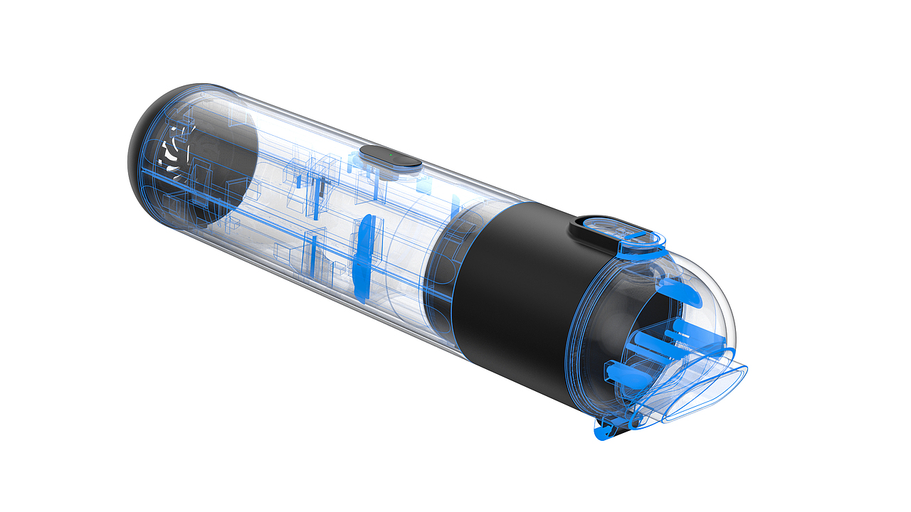 微型吸尘器渲染