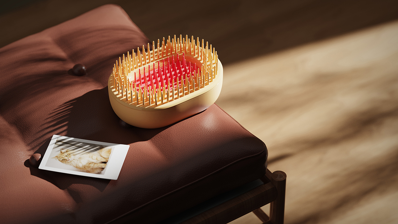 模块化猫毛刷设计