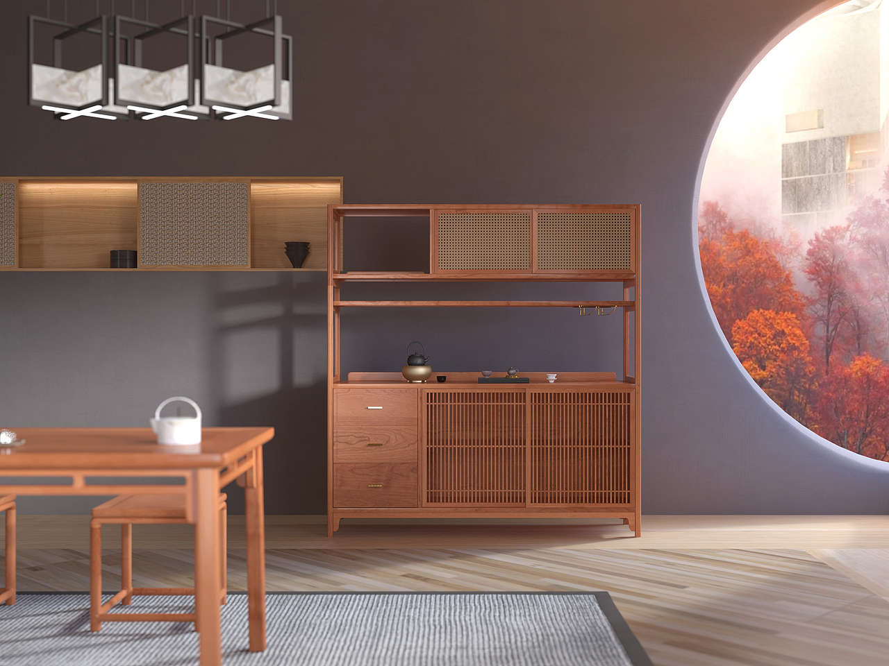 新中式家具场景展示