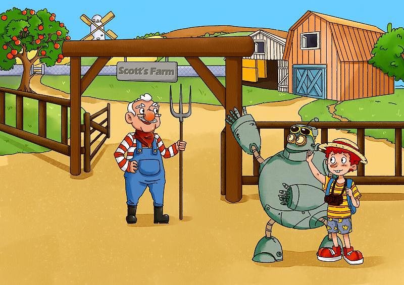 儿童插画-农场（图ZNzcxMTY1NDg=） - 儿童插画 - 站酷设计师饱饱闫原创素材 - 站酷ZCOOL