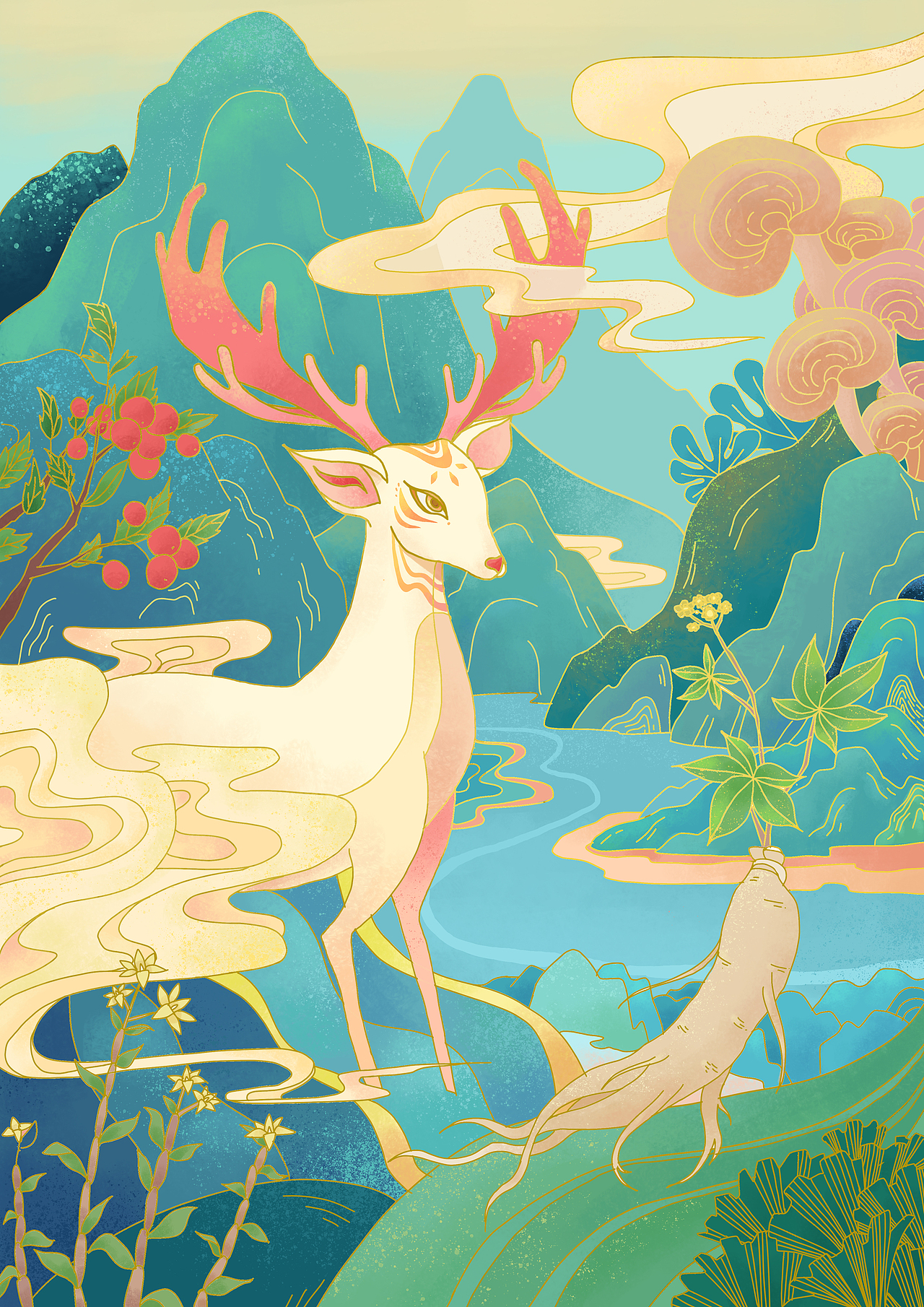 插画合集（图ZMjE3MzAwNDgw） - 商业插画 - 站酷设计师画画的五羊原创素材 - 站酷ZCOOL