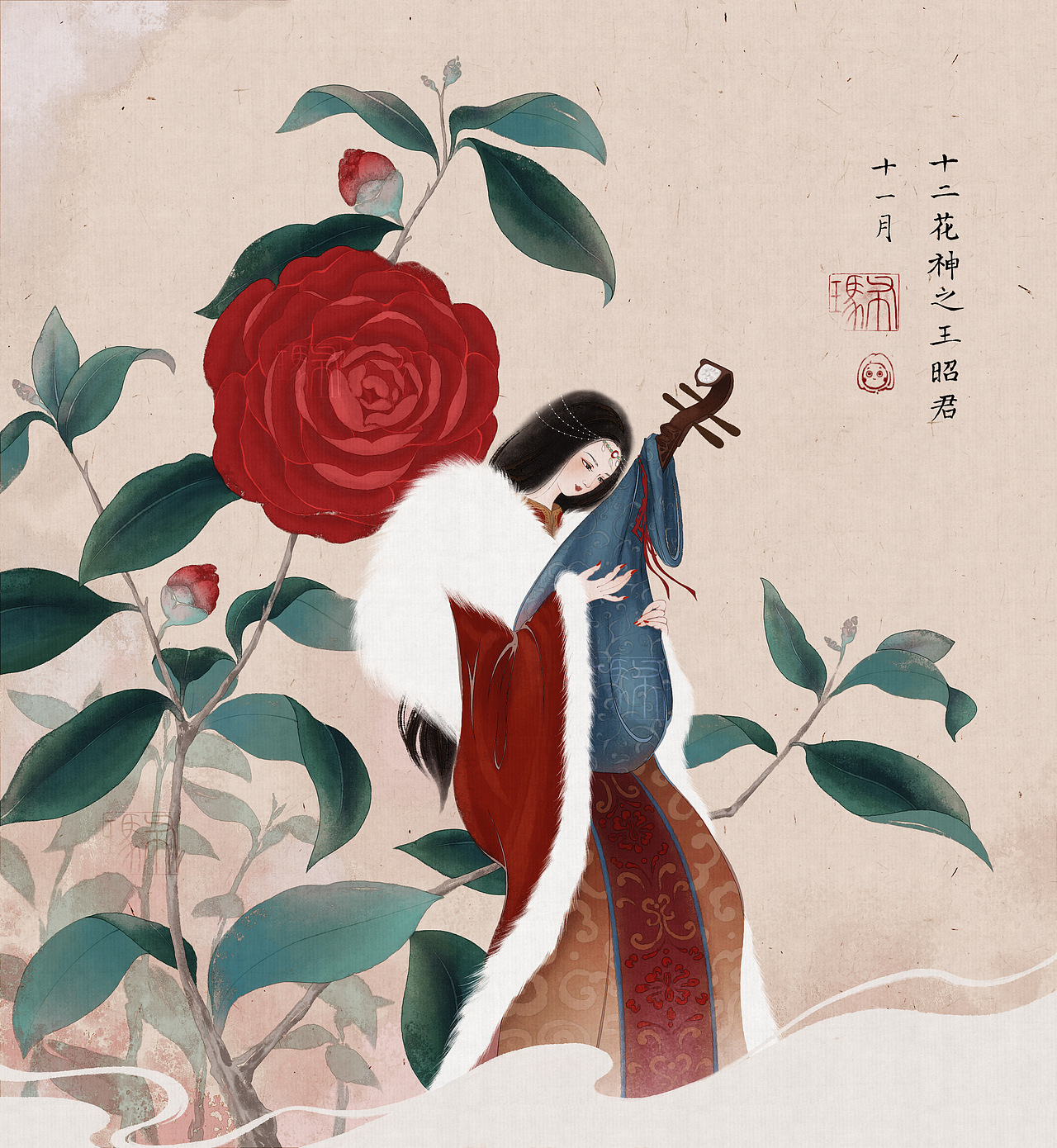 十二花神系列合集（图ZMzA0NDg1MDI4） - 创作习作 - 站酷设计师Bulma布玛原创素材 - 站酷ZCOOL