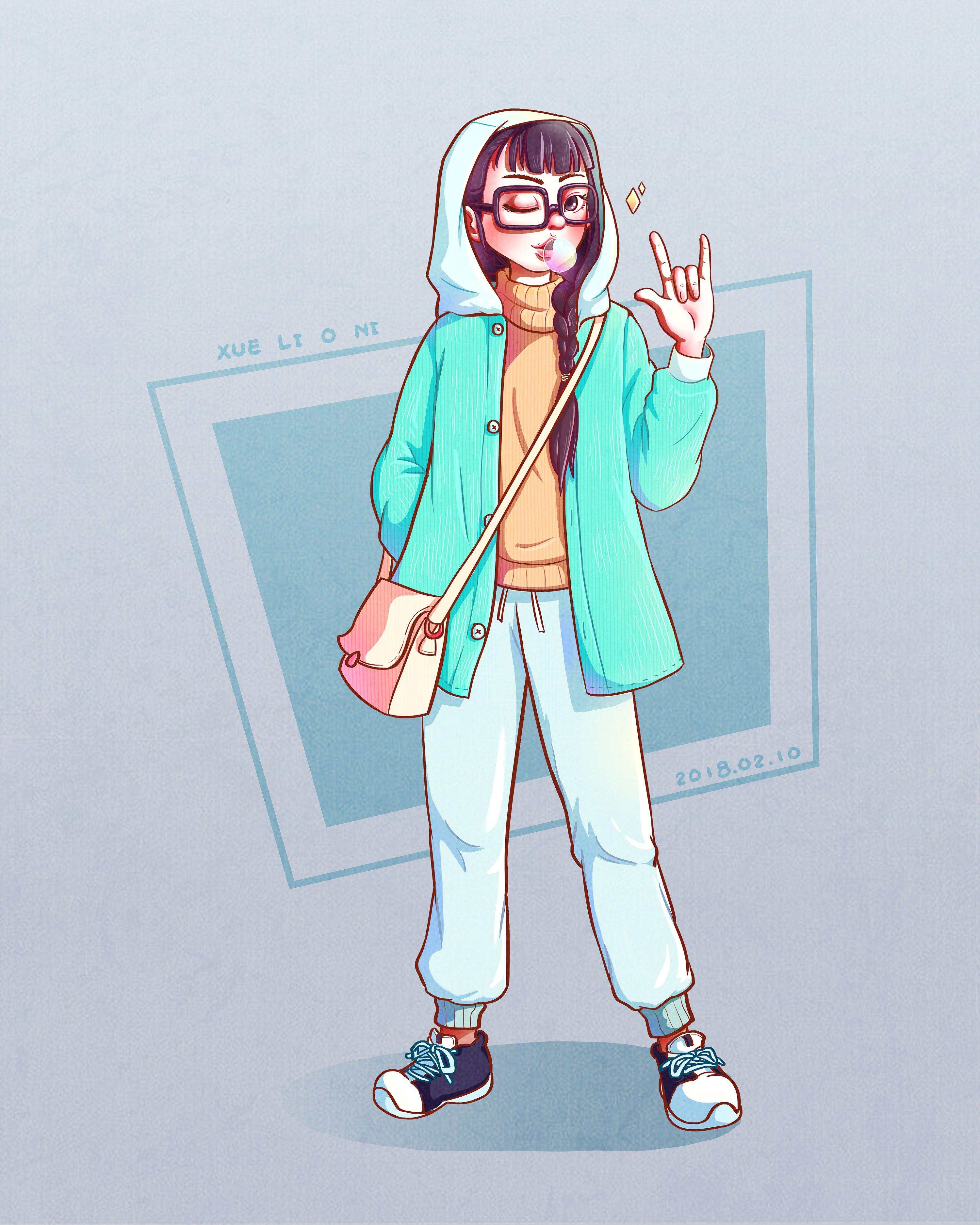 【雪梨oni】闲时手绘-服装日常