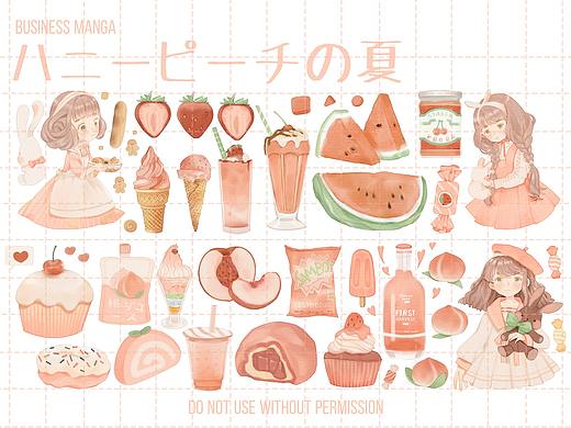 2021手账插画Yammy Food