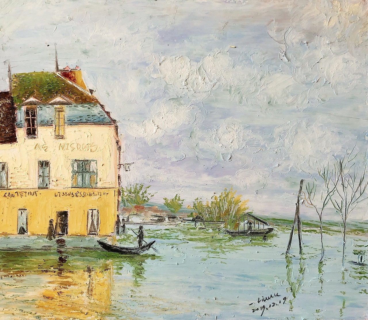 西斯莱《马利港的洪水》