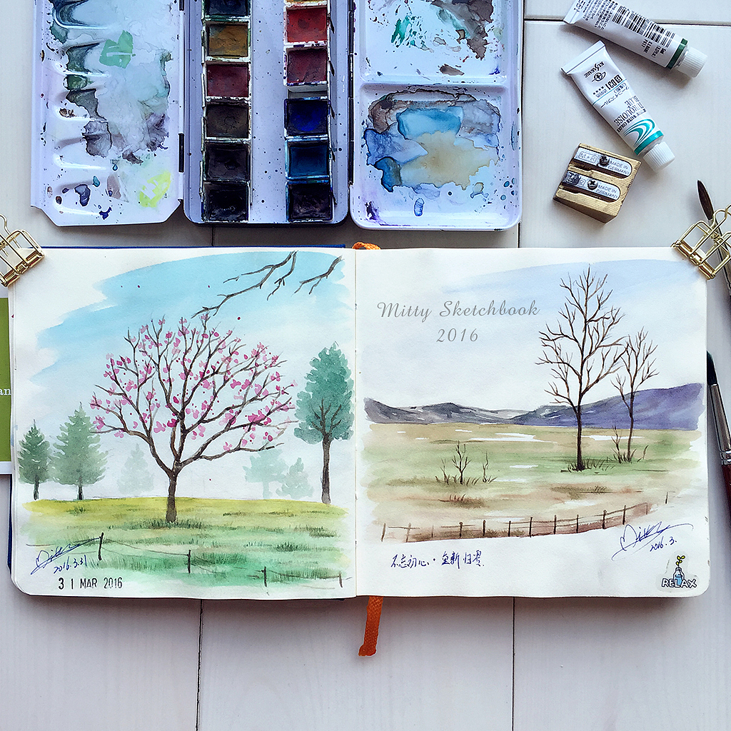 【米蒂速写本子】想来一场说走就走的旅行（图ZNTg0MjU4OTI=） - 商业插画 - 站酷设计师Mitty_米蒂原创素材 - 站酷ZCOOL