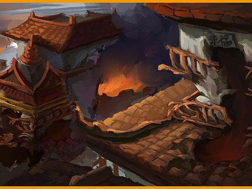 游戲場景概念設計-末日古代中國（個人主頁-ZNDc5MjA2MTY=） - 概念設定 - 站酷設計師xiaoyunzhang原創(chuàng)素材 - 站酷ZCOOL