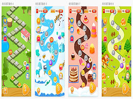 啟動(dòng)圖標(biāo)，游戲關(guān)卡頁(yè)