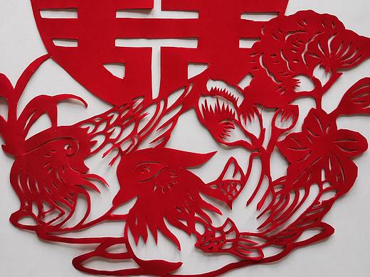 结婚剪纸作品