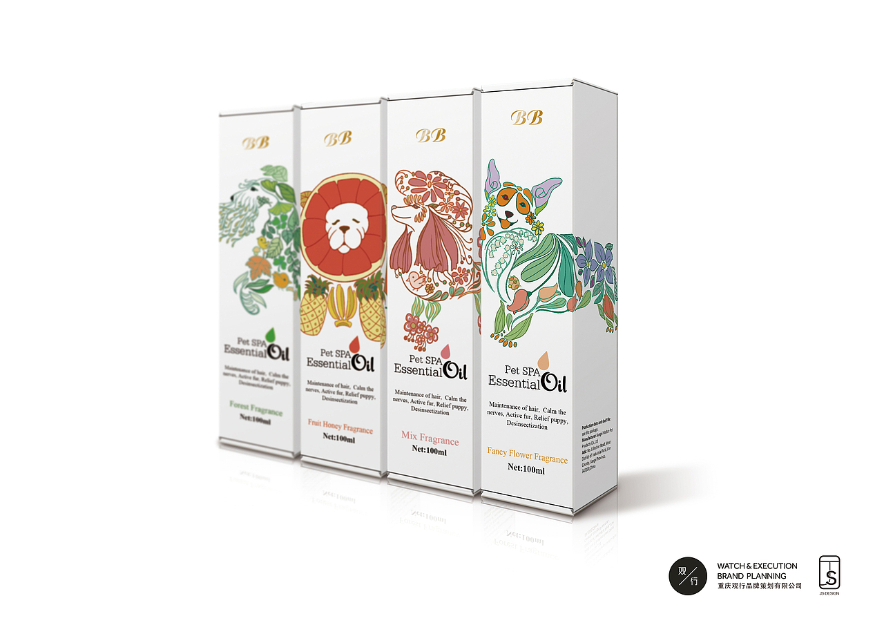宠物BB精油包装设计（图ZNDIyNzMyMjg=） - 包装 - 站酷设计师JS黑光原创素材 - 站酷ZCOOL