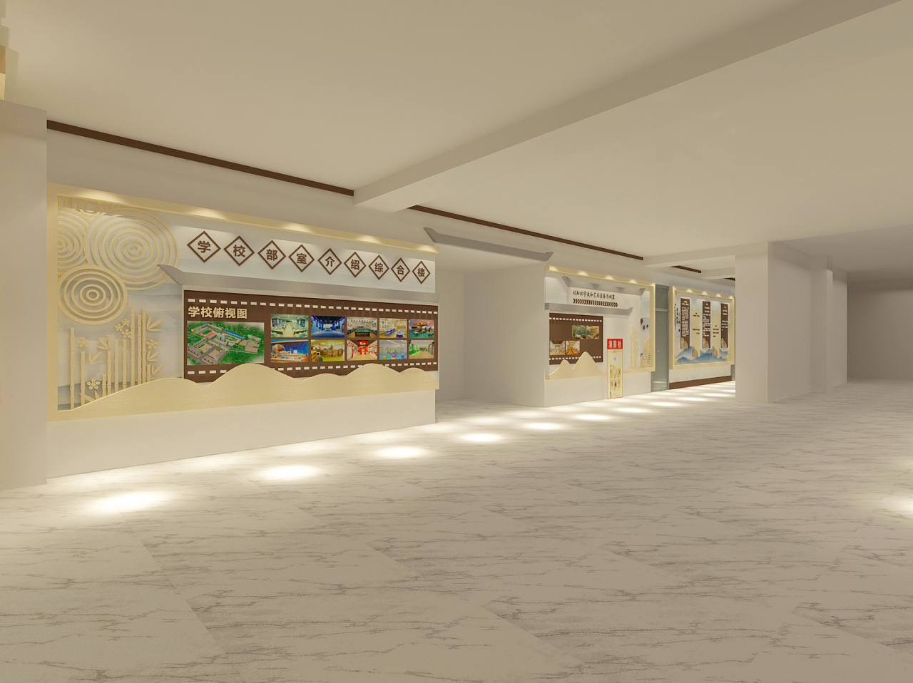 西安文化校园墙体设计3D效果图|三维|场景|3D设计师NG男 - 原创作品 - 站酷 (ZCOOL)