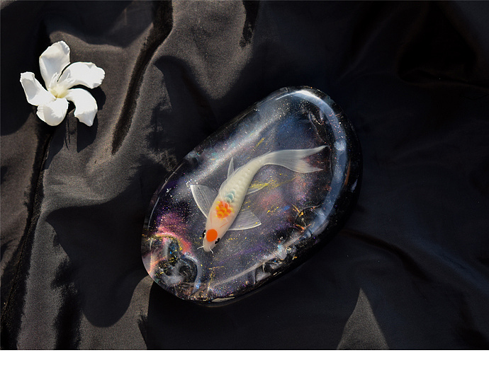 树脂立体画锦鲤|手工艺|工艺品设计|eausz - 原创作品 - 站酷 (zcool)