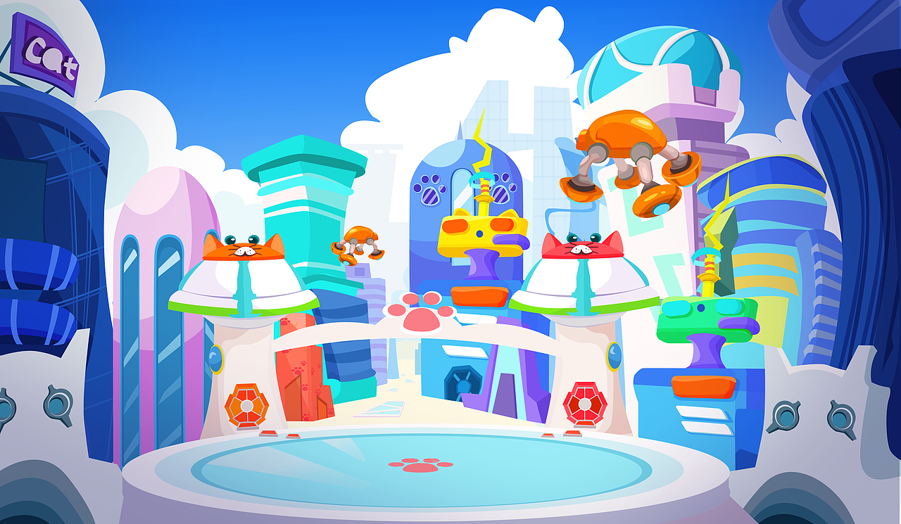 喵星球（图ZMjcxODUzMzA4） - 儿童插画 - 站酷设计师夏雨一原创素材 - 站酷ZCOOL