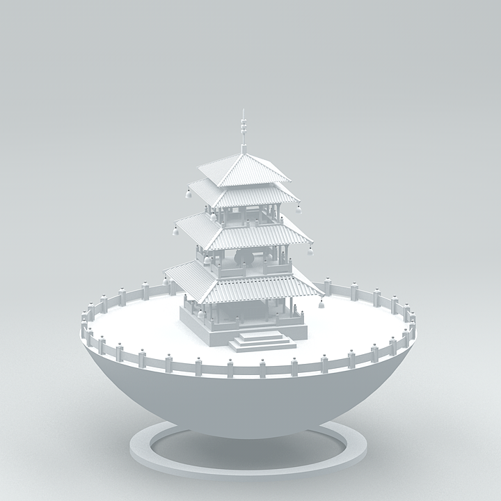 #C4D#中国古代建筑+3D视频H5交互制作(图ZMTI3MzYyODg4) - 建筑/空间 - 站酷设计师跳跳糖创意原创素材 - 站酷ZCOOL