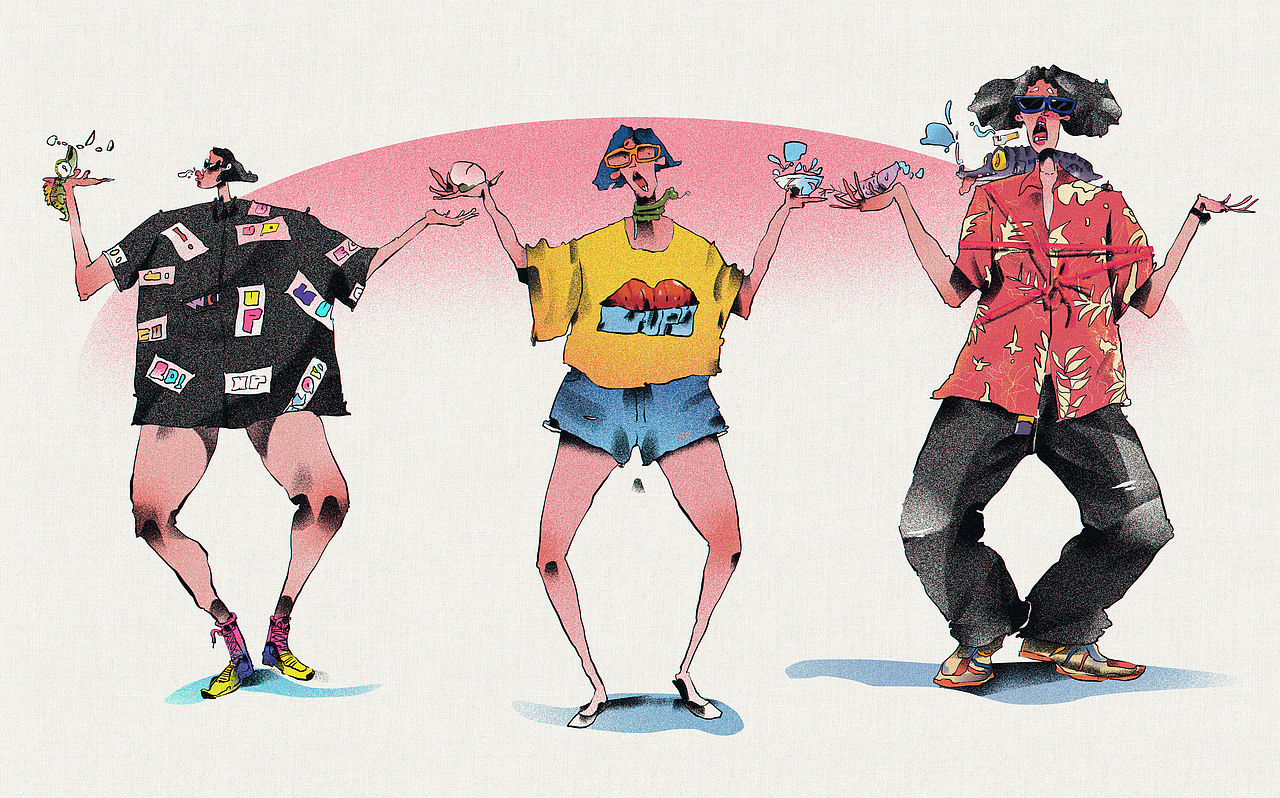 28天」速写打卡挑战——相册合影（图ZMjg2MTU0OTA4） - 新锐潮流插画 - 站酷设计师后退三千里原创素材 - 站酷ZCOOL