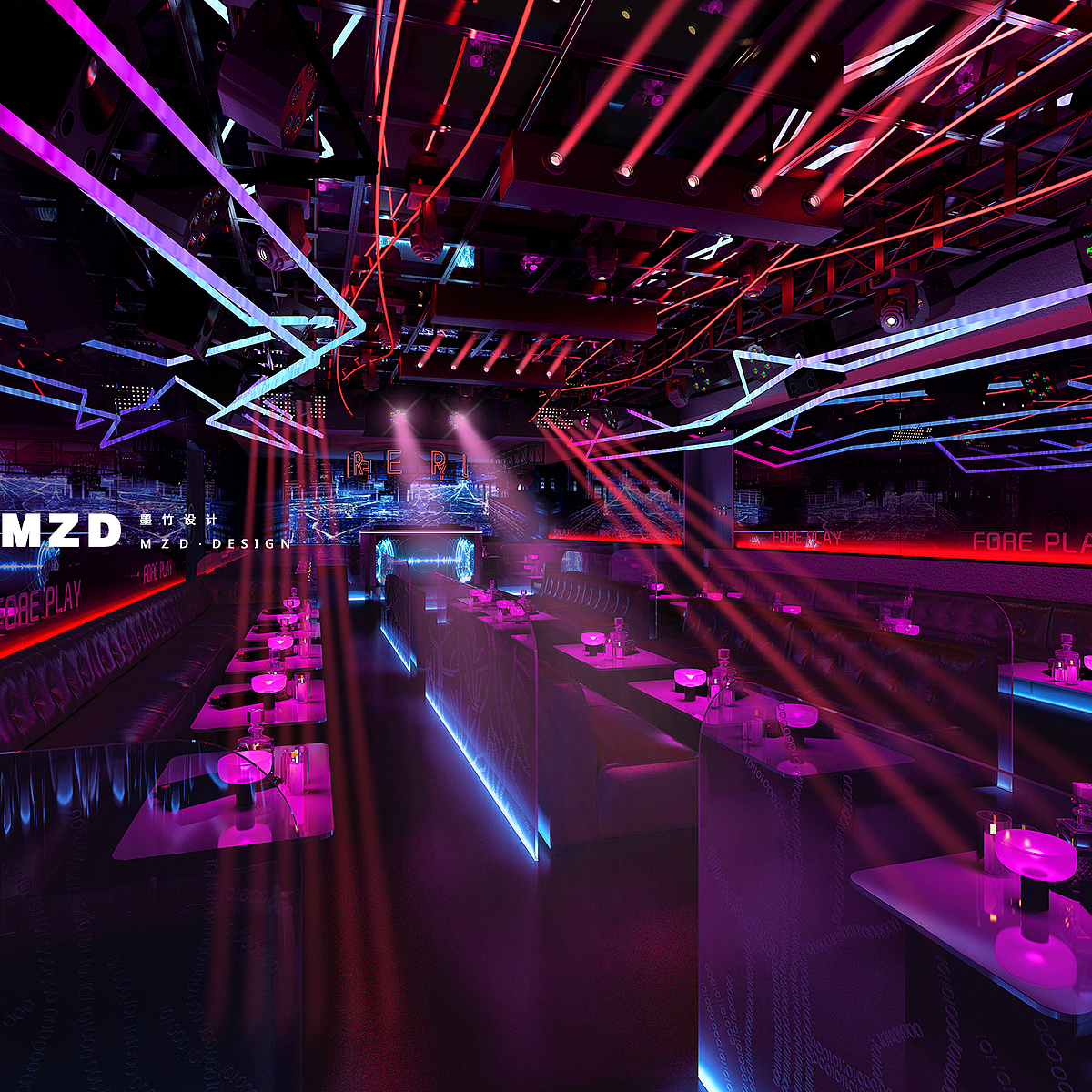 foreplayhiphopbar墨竹专业酒吧设计