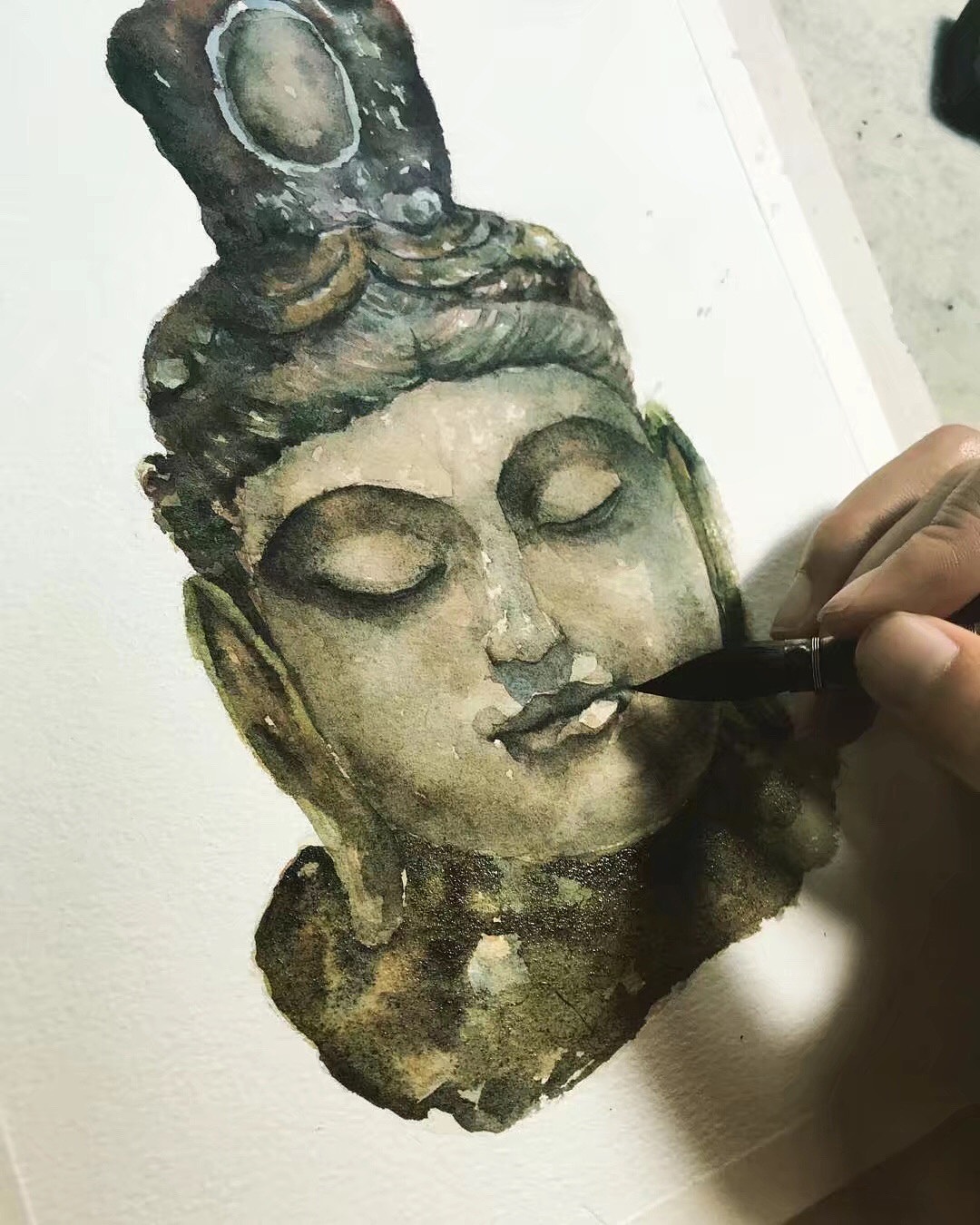 水彩佛（图ZMTkzODcxNDQ4） - 绘画 - 站酷设计师車車joe原创素材 - 站酷ZCOOL