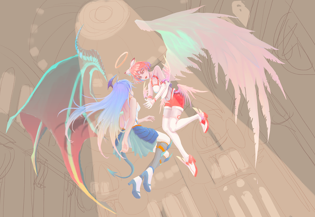 过程天使恶魔凌魂少女