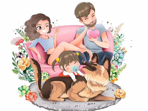 给朋友画的婚礼插画