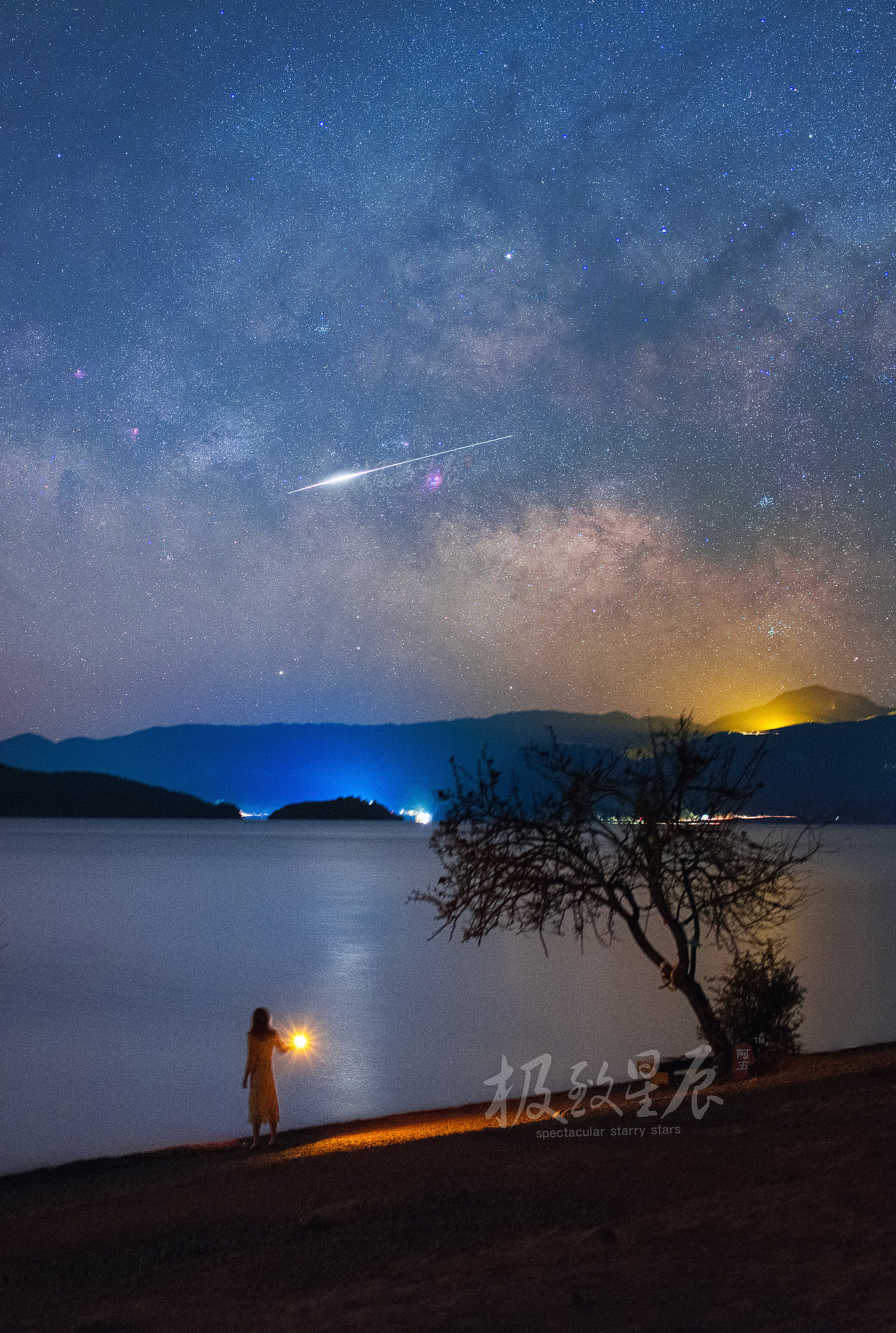 极致星辰 | 北纬28°,冬季星空中的粉色诱惑(图ZNzA5NTU5NDQ=) - 风光摄影 - 站酷设计师阿五在路上原创素材 - 站酷ZCOOL