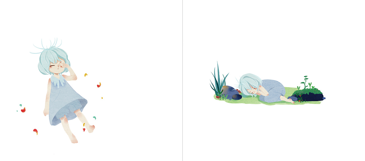 《蒲公英的飘流》（图ZMTY5NzY0NTA4） - 绘本 - 站酷设计师绳大人原创素材 - 站酷ZCOOL