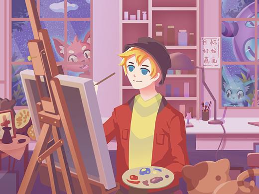 扁平风动态插图