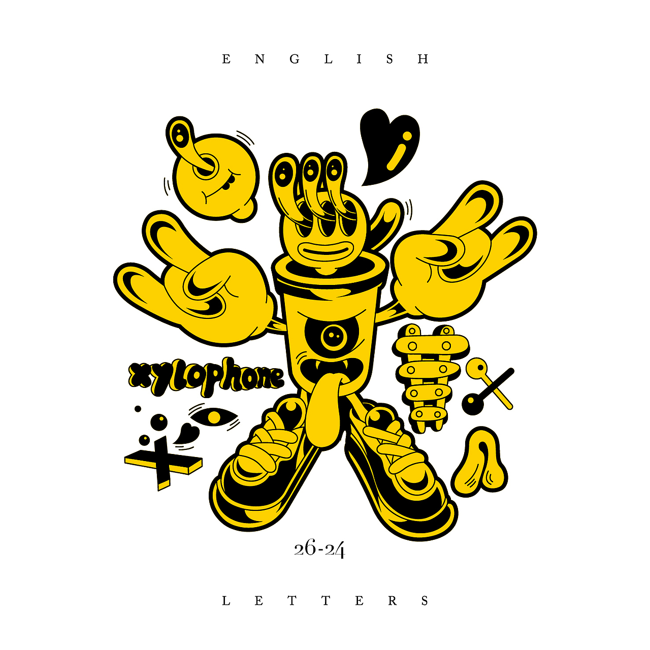 26个英文字母插画W-Z（图ZMTU0NTQzMzQ4） - 创作习作 - 站酷设计师木四水设计原创素材 - 站酷ZCOOL