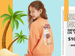 儿童服装亚马逊设计