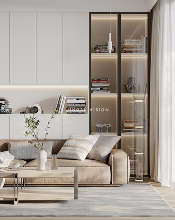 客厅（电视沙发背景墙、天花）