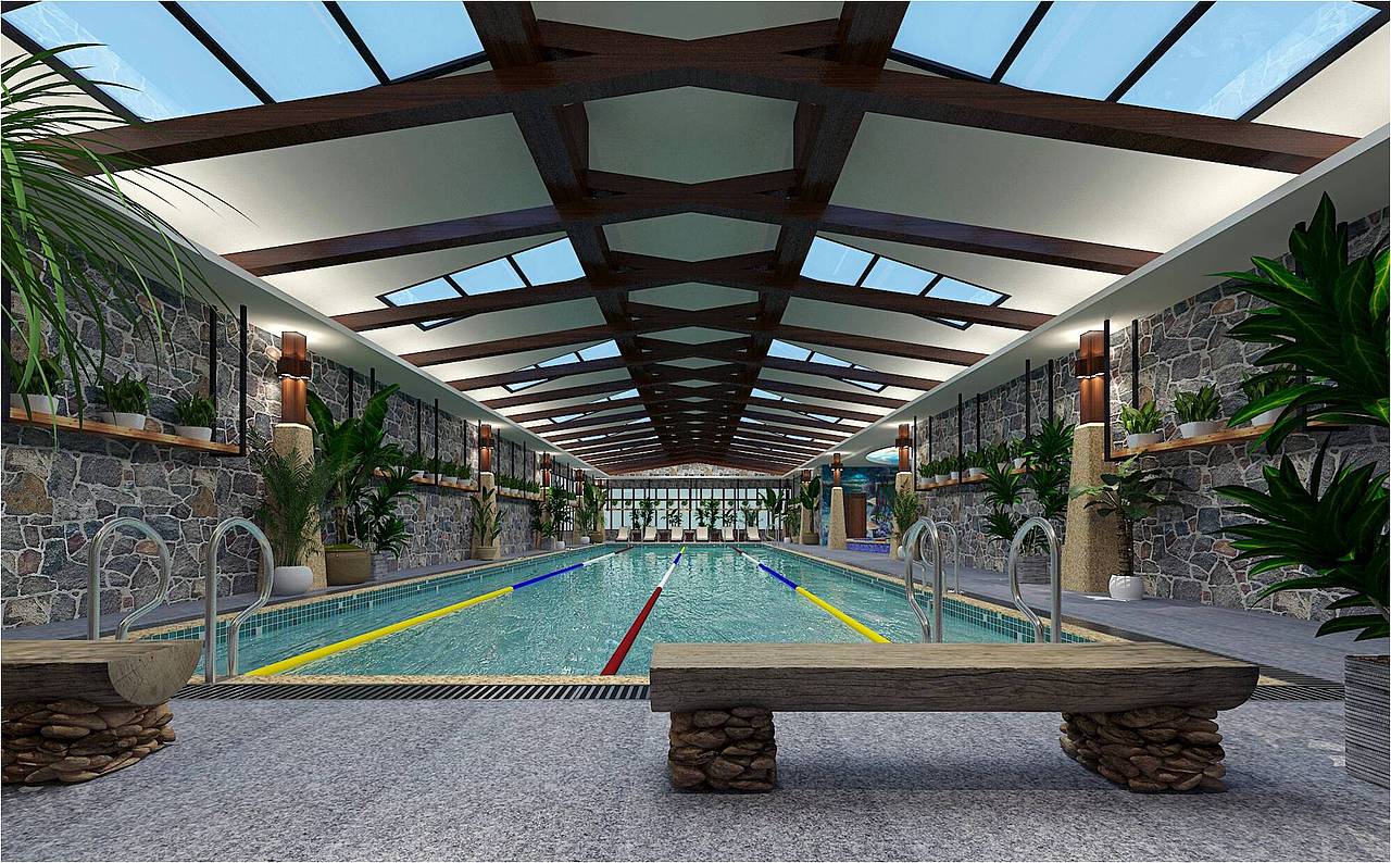 天和温泉酒店游泳池