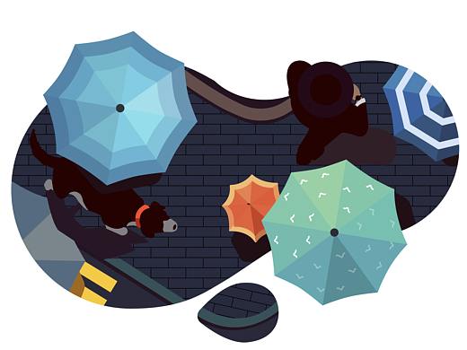 雨夜街道（个人主页-ZMjYyMTgzMjQ=） - 艺术插画 - 站酷设计师只此ID原创素材 - 站酷ZCOOL