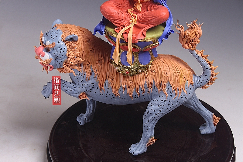 贺加贵面塑软陶（文殊菩萨）