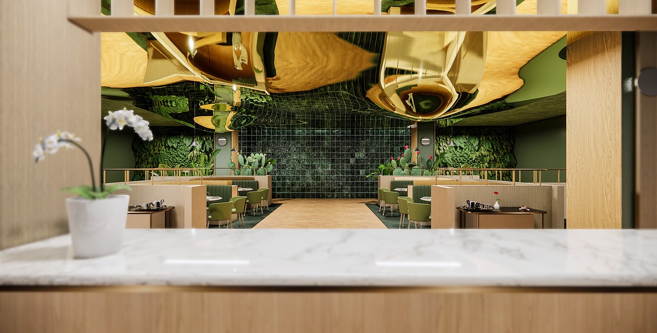 植物风格餐厅设计