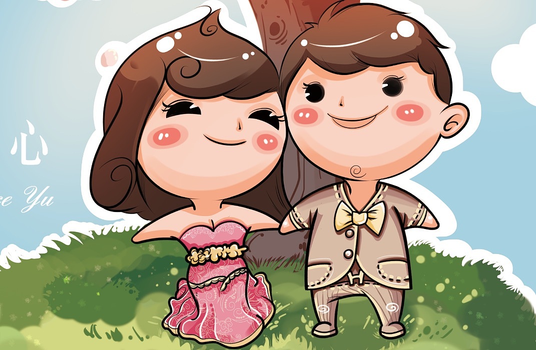 静恋于心—婚礼主题漫画。