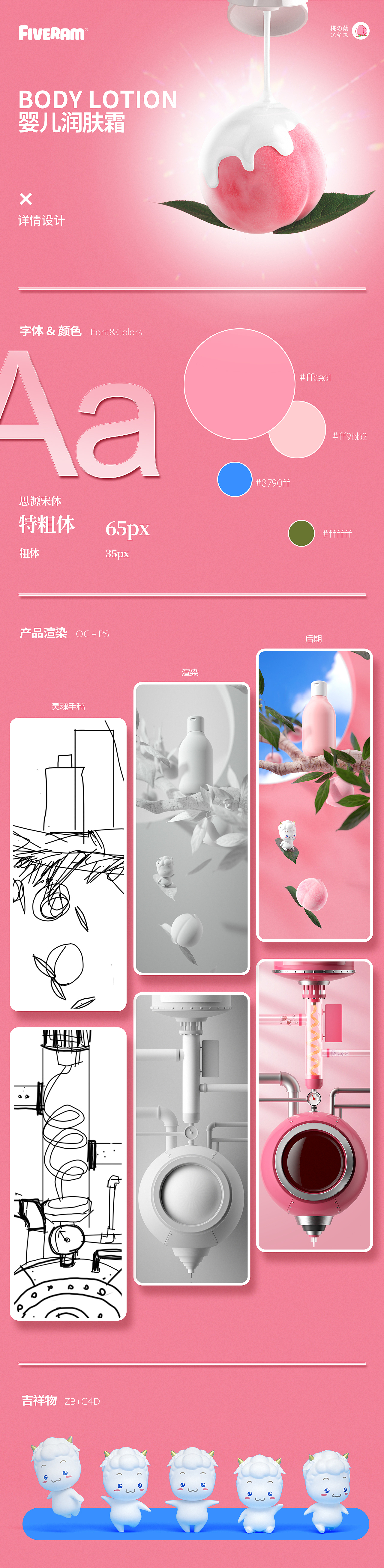 五羊桃叶润肤霜详情设计（图ZMjMwNDE3Njc2） - 电商 - 站酷设计师蓝色圈原创素材 - 站酷ZCOOL