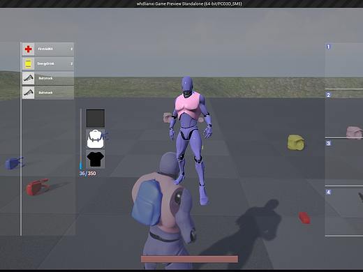 虚幻4游戏操作 蓝图(模仿绝地求生的背包系统)