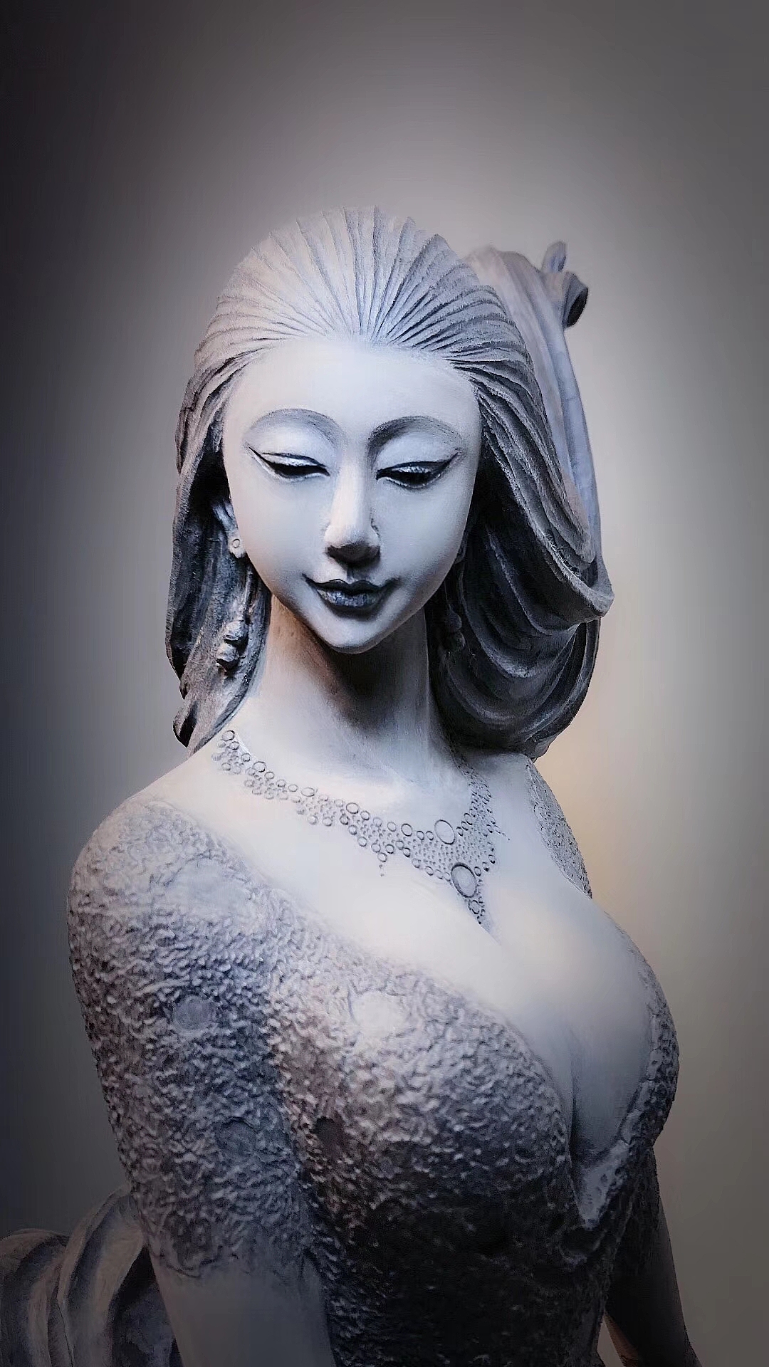 乌木雕刻美女木雕绝代佳人