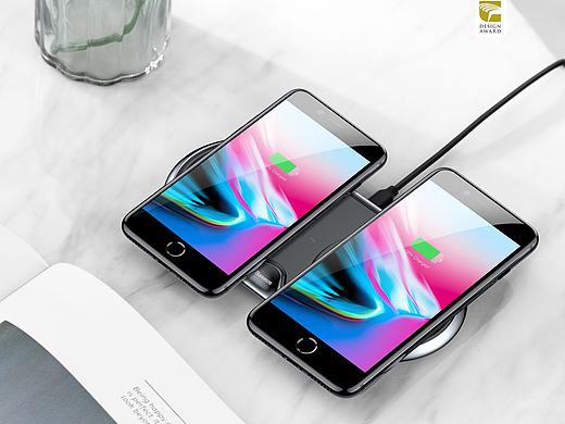 倍思双座无线充