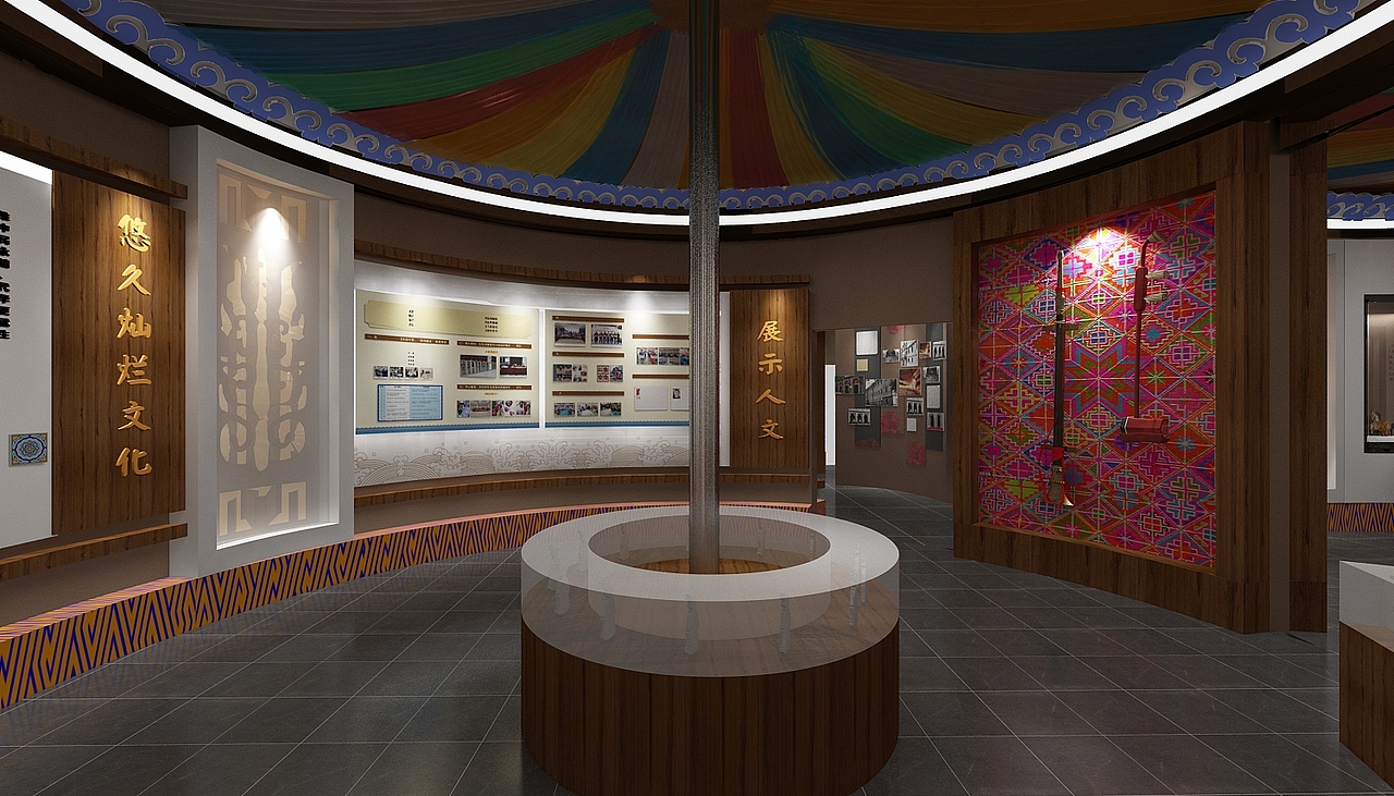 蒙古包展厅3D效果图设计（图ZMjU2MzY5MDcy） - 场景 - 站酷设计师AK212原创素材 - 站酷ZCOOL