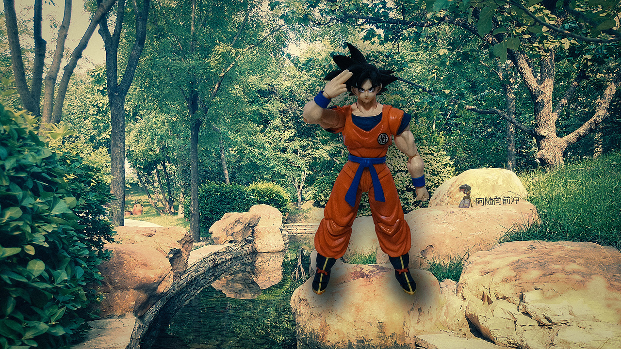 SHF悟空弗利萨手办三次元一日游，本来恩爱转眼就开打