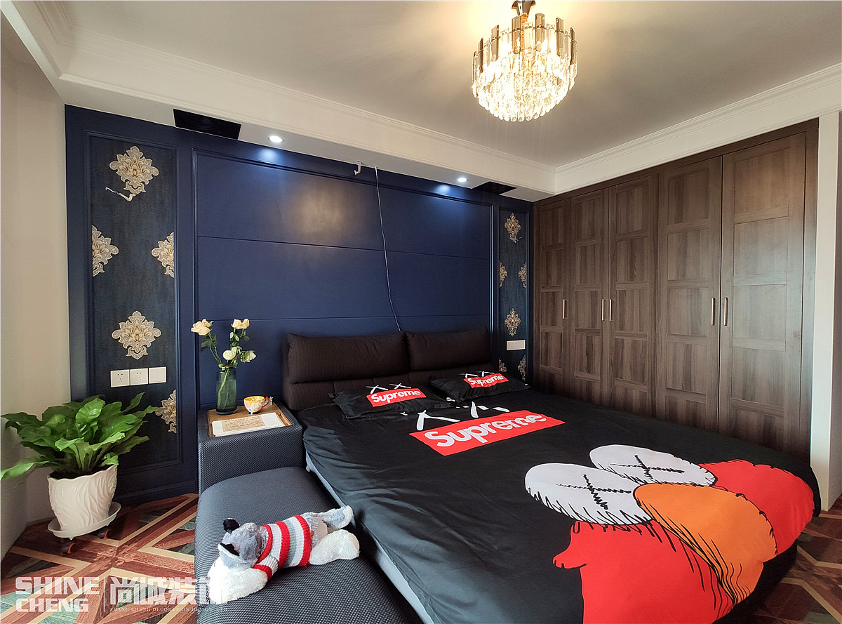 泰安南湖颐心园小区现代混搭风格装修设计实景案例