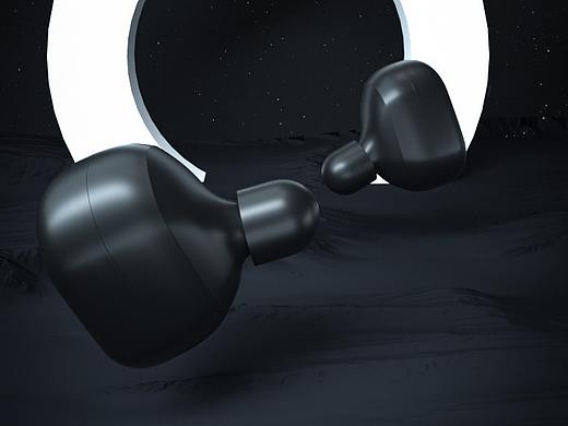 C4D-蓝牙耳机-练习