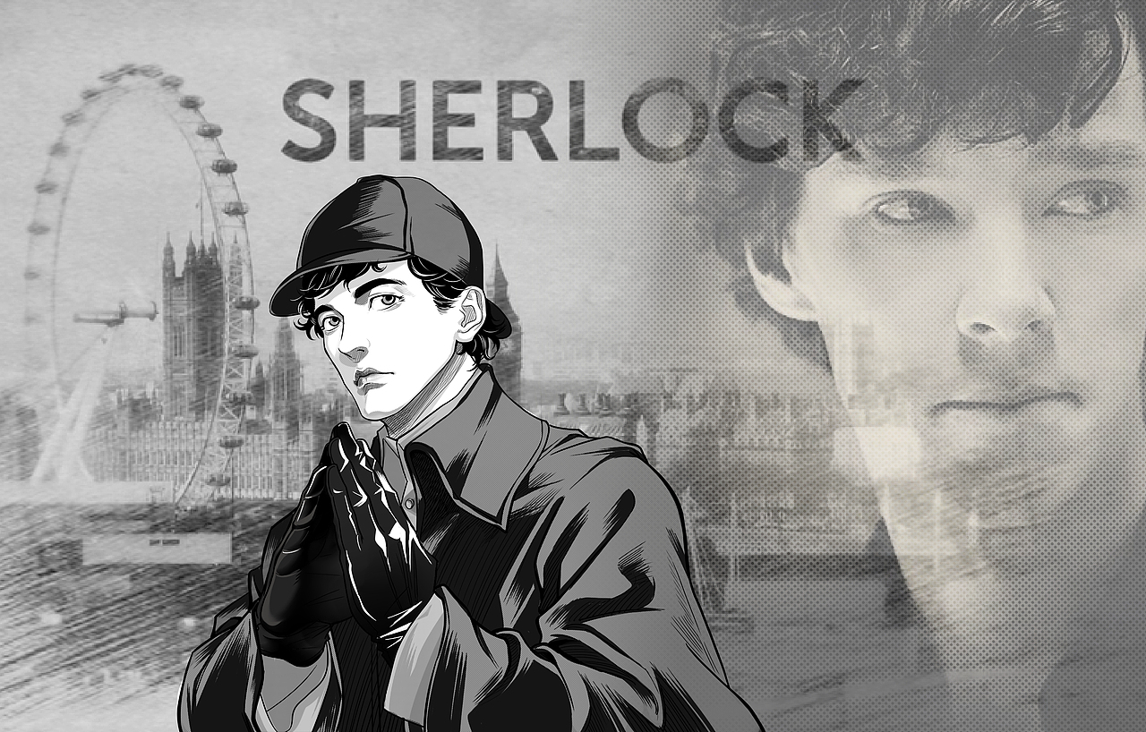 《神探夏洛克》"卷福"漫画版_奇雨动漫-站酷zcool
